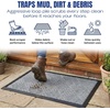image:imageMuddy Mat Meshy Mat Door Mat HeavyDuty QuickDry Floor Mat Sand amp Dirt Trapper for Indoor amp Outdoor Ideal for Entrance MudroomsPatios amp GaragesLowProfileNonSlipWashable Box 16x24x04Cross Diamond Grey