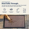 image:imageMuddy Mat Meshy Mat Door Mat HeavyDuty QuickDry Floor Mat Sand amp Dirt Trapper for Indoor amp Outdoor Ideal for Entrance MudroomsPatios amp GaragesLowProfileNonSlipWashable Box 16x24x04Arch Brown