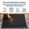 image:imageMuddy Mat Meshy Mat Door Mat HeavyDuty QuickDry Floor Mat Sand amp Dirt Trapper for Indoor amp Outdoor Ideal for Entrance MudroomsPatios amp GaragesLowProfileNonSlipWashable Box 16x24x04Stripe Black