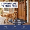 image:imageMuddy Mat Meshy Mat Door Mat HeavyDuty QuickDry Floor Mat Sand amp Dirt Trapper for Indoor amp Outdoor Ideal for Entrance MudroomsPatios amp GaragesLowProfileNonSlipWashable Box 16x24x04Plaid