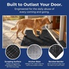 image:imageMuddy Mat Meshy Mat Door Mat HeavyDuty QuickDry Floor Mat Sand amp Dirt Trapper for Indoor amp Outdoor Ideal for Entrance MudroomsPatios amp GaragesLowProfileNonSlipWashable Box 16x24x04Cross Black