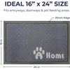 image:imageMuddy Mat Meshy Mat Door Mat HeavyDuty QuickDry Floor Mat Sand amp Dirt Trapper for Indoor amp Outdoor Ideal for Entrance MudroomsPatios amp GaragesLowProfileNonSlipWashable Box 16x24x04Paw