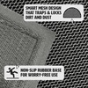 image:imageMuddy Mat Meshy Mat SemiCircle Door Mat HeavyDuty QuickDry Floor Mat Sand amp Dirt Trapper for Indoor amp Outdoor Ideal for Entrance Patios amp Garages NonSlip Washable Grey 20x32x04Grey