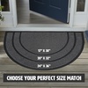 image:imageMuddy Mat Meshy Mat SemiCircle Door Mat HeavyDuty QuickDry Floor Mat Sand amp Dirt Trapper for Indoor amp Outdoor Ideal for Entrance Patios amp Garages NonSlip Washable Grey 20x32x04Grey