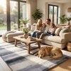 image:imageMuddy Mat Muddy Carpet Mist 8ft x 10ft Washable Area Rugs for Living Room Bedroom amp Dining Room  Modern Soft Low Pile Non Slip Carpet  Pet Friendly Waterproof Foldable Rugs for HomeMist