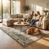 image:imageMuddy Mat Muddy Carpet Mist 8ft x 10ft Washable Area Rugs for Living Room Bedroom amp Dining Room  Modern Soft Low Pile Non Slip Carpet  Pet Friendly Waterproof Foldable Rugs for HomeDuskfall