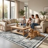 image:imageMuddy Mat Muddy Carpet Mist 8ft x 10ft Washable Area Rugs for Living Room Bedroom amp Dining Room  Modern Soft Low Pile Non Slip Carpet  Pet Friendly Waterproof Foldable Rugs for HomeZenith