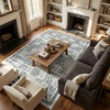 image:imageMuddy Mat Muddy Carpet Mist 8ft x 10ft Washable Area Rugs for Living Room Bedroom amp Dining Room  Modern Soft Low Pile Non Slip Carpet  Pet Friendly Waterproof Foldable Rugs for HomeZenith