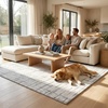 image:imageMuddy Mat Muddy Carpet Mist 8ft x 10ft Washable Area Rugs for Living Room Bedroom amp Dining Room  Modern Soft Low Pile Non Slip Carpet  Pet Friendly Waterproof Foldable Rugs for HomeStrata