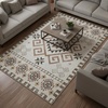 image:imageMuddy Mat Muddy Carpet Mist 8ft x 10ft Washable Area Rugs for Living Room Bedroom amp Dining Room  Modern Soft Low Pile Non Slip Carpet  Pet Friendly Waterproof Foldable Rugs for HomeSedona