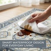image:imageMuddy Mat Muddy Carpet Mist 8ft x 10ft Washable Area Rugs for Living Room Bedroom amp Dining Room  Modern Soft Low Pile Non Slip Carpet  Pet Friendly Waterproof Foldable Rugs for HomeCeleste