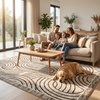 image:imageMuddy Mat Muddy Carpet Mist 8ft x 10ft Washable Area Rugs for Living Room Bedroom amp Dining Room  Modern Soft Low Pile Non Slip Carpet  Pet Friendly Waterproof Foldable Rugs for HomeOrbit