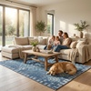 image:imageMuddy Mat Muddy Carpet Mist 8ft x 10ft Washable Area Rugs for Living Room Bedroom amp Dining Room  Modern Soft Low Pile Non Slip Carpet  Pet Friendly Waterproof Foldable Rugs for HomeMesa