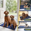 image:imageMuddy Mat Pack of 3 Highly Absorbent Microfiber Dog Door Mat and Pet Rug Non Slip Thick Washable Area Mat Soft Chenille for Kitchen Bathroom Bedroom and Outdoor  Brown Small Medium amp LargeNavy Blue