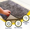 image:imageMuddy Mat Pack of 3 Highly Absorbent Microfiber Dog Door Mat and Pet Rug Non Slip Thick Washable Area Mat Soft Chenille for Kitchen Bathroom Bedroom and Outdoor  Brown Small Medium amp LargeGrey