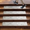 image:imageMuddy Mat Pack of 6  Soft Chenille Stair Treads NonSlip Reusable Super Absorbent Stair Treads for Wooden Steps Tile amp Marble Floor Easy to Install amp Machine Washable  Aspen 30 x 7Grid