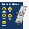image:imageMuddy Mat Pack of 6  Soft Chenille Stair Treads NonSlip Reusable Super Absorbent Stair Treads for Wooden Steps Tile amp Marble Floor Easy to Install amp Machine Washable  Aspen 30 x 7Diamond