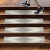 image:imageMuddy Mat Pack of 6  Soft Chenille Stair Treads NonSlip Reusable Super Absorbent Stair Treads for Wooden Steps Tile amp Marble Floor Easy to Install amp Machine Washable  Aspen 30 x 7Aspen