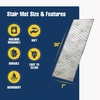image:imageMuddy Mat Pack of 6  Soft Chenille Stair Treads NonSlip Reusable Super Absorbent Stair Treads for Wooden Steps Tile amp Marble Floor Easy to Install amp Machine Washable  Aspen 30 x 7Grid