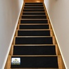 image:imageMuddy Mat Pack of 8  Soft Chenille Stair Treads NonSlip Reusable Super Absorbent Stair Treads for Wooden Steps Tile amp Marble Floor Easy to Install amp Machine Washable  Grey 30 x 7Black