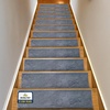 image:imageMuddy Mat Pack of 8  Soft Chenille Stair Treads NonSlip Reusable Super Absorbent Stair Treads for Wooden Steps Tile amp Marble Floor Easy to Install amp Machine Washable  Grey 30 x 7Grey