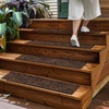 image:imageMuddy Mat Pack of 8  Soft Chenille Stair Treads NonSlip Reusable Super Absorbent Stair Treads for Wooden Steps Tile amp Marble Floor Easy to Install amp Machine Washable  Grey 30 x 7Chocolate Brown