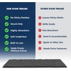 image:imageMuddy Mat Pack of 8  Soft Chenille Stair Treads NonSlip Reusable Super Absorbent Stair Treads for Wooden Steps Tile amp Marble Floor Easy to Install amp Machine Washable  Grey 30 x 7Grey