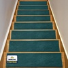 image:imageMuddy Mat Pack of 8  Soft Chenille Stair Treads NonSlip Reusable Super Absorbent Stair Treads for Wooden Steps Tile amp Marble Floor Easy to Install amp Machine Washable  Grey 30 x 7Atlantic Blue
