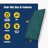 image:imageMuddy Mat Pack of 8  Soft Chenille Stair Treads NonSlip Reusable Super Absorbent Stair Treads for Wooden Steps Tile amp Marble Floor Easy to Install amp Machine Washable  Grey 30 x 7Atlantic Blue