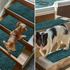 image:imageMuddy Mat Pack of 8  Soft Chenille Stair Treads NonSlip Reusable Super Absorbent Stair Treads for Wooden Steps Tile amp Marble Floor Easy to Install amp Machine Washable  Grey 30 x 7Atlantic Blue