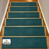 image:imageMuddy Mat Pack of 8  Soft Chenille Stair Treads NonSlip Reusable Super Absorbent Stair Treads for Wooden Steps Tile amp Marble Floor Easy to Install amp Machine Washable  Grey 30 x 7Atlantic Blue