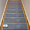 image:imageMuddy Mat Pack of 8  Soft Chenille Stair Treads NonSlip Reusable Super Absorbent Stair Treads for Wooden Steps Tile amp Marble Floor Easy to Install amp Machine Washable  Grey 30 x 7Grey