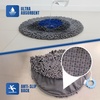 image:imageMuddy Mat Round Chenille amp Fleece Snuffle Mat for Dogs  Dual Material Dog Enrichment Mat with Chenille amp Fleece Layers Nonslip Waterproof Base Interactive Slow Feeding amp Stress Relief Mat 19x19Round Chenille Fleece
