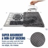 image:imageMuddy Mat Round Chenille amp Fleece Snuffle Mat for Dogs  Dual Material Dog Enrichment Mat with Chenille amp Fleece Layers Nonslip Waterproof Base Interactive Slow Feeding amp Stress Relief Mat 19x19Half Chenille