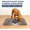 image:imageMuddy Mat Round Chenille amp Fleece Snuffle Mat for Dogs  Dual Material Dog Enrichment Mat with Chenille amp Fleece Layers Nonslip Waterproof Base Interactive Slow Feeding amp Stress Relief Mat 19x19Double Chenille Fleece