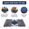 image:imageMuddy Mat Round Chenille amp Fleece Snuffle Mat for Dogs  Dual Material Dog Enrichment Mat with Chenille amp Fleece Layers Nonslip Waterproof Base Interactive Slow Feeding amp Stress Relief Mat 19x19Double Chenille Fleece