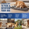 image:imageMuddy Mat Round Chenille amp Fleece Snuffle Mat for Dogs  Dual Material Dog Enrichment Mat with Chenille amp Fleece Layers Nonslip Waterproof Base Interactive Slow Feeding amp Stress Relief Mat 19x19Half Chenille