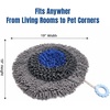 image:imageMuddy Mat Round Chenille amp Fleece Snuffle Mat for Dogs  Dual Material Dog Enrichment Mat with Chenille amp Fleece Layers Nonslip Waterproof Base Interactive Slow Feeding amp Stress Relief Mat 19x19Round Chenille Fleece
