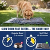 image:imageMuddy Mat Round Chenille amp Fleece Snuffle Mat for Dogs  Dual Material Dog Enrichment Mat with Chenille amp Fleece Layers Nonslip Waterproof Base Interactive Slow Feeding amp Stress Relief Mat 19x19Half Chenille
