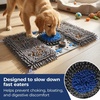 image:imageMuddy Mat Round Chenille amp Fleece Snuffle Mat for Dogs  Dual Material Dog Enrichment Mat with Chenille amp Fleece Layers Nonslip Waterproof Base Interactive Slow Feeding amp Stress Relief Mat 19x19Double Chenille Fleece