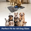 image:imageMuddy Mat Round Chenille amp Fleece Snuffle Mat for Dogs  Dual Material Dog Enrichment Mat with Chenille amp Fleece Layers Nonslip Waterproof Base Interactive Slow Feeding amp Stress Relief Mat 19x19Double Chenille Fleece
