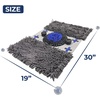 image:imageMuddy Mat Round Chenille amp Fleece Snuffle Mat for Dogs  Dual Material Dog Enrichment Mat with Chenille amp Fleece Layers Nonslip Waterproof Base Interactive Slow Feeding amp Stress Relief Mat 19x19Double Chenille Fleece