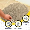 image:imageMuddy Mat Shown on TV  Super Absorbent Microfiber Dog Door Mat for Muddy Paws NonSlip Washable Pet Rug Quick Dry Chenille Entryway Carpet Machine Washable Indoor Outdoor Mat Grey Oval 3ft x 5ftBeige