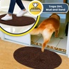 image:imageMuddy Mat Shown on TV  Super Absorbent Microfiber Dog Door Mat for Muddy Paws NonSlip Washable Pet Rug Quick Dry Chenille Entryway Carpet Machine Washable Indoor Outdoor Mat Grey Oval 3ft x 5ftChocolate Brown