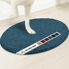 image:imageMuddy Mat Shown on TV  Super Absorbent Microfiber Dog Door Mat for Muddy Paws NonSlip Washable Pet Rug Quick Dry Chenille Entryway Carpet Machine Washable Indoor Outdoor Mat Grey Oval 3ft x 5ftAtlantic Blue