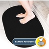 image:imageMuddy Mat Shown on TV  Super Absorbent Microfiber Dog Door Mat for Muddy Paws NonSlip Washable Pet Rug Quick Dry Chenille Entryway Carpet Machine Washable Indoor Outdoor Mat Grey Oval 3ft x 5ftBlack