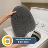 image:imageMuddy Mat Shown on TV  Super Absorbent Microfiber Dog Door Mat for Muddy Paws NonSlip Washable Pet Rug Quick Dry Chenille Entryway Carpet Machine Washable Indoor Outdoor Mat Grey Oval 3ft x 5ftGrey