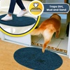 image:imageMuddy Mat Shown on TV  Super Absorbent Microfiber Dog Door Mat for Muddy Paws NonSlip Washable Pet Rug Quick Dry Chenille Entryway Carpet Machine Washable Indoor Outdoor Mat Grey Round 4ftAtlantic Blue