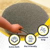 image:imageMuddy Mat Shown on TV  Super Absorbent Microfiber Dog Door Mat for Muddy Paws NonSlip Washable Pet Rug Quick Dry Chenille Entryway Carpet Machine Washable Indoor Outdoor Mat Grey Round 4ftGrey
