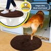 image:imageMuddy Mat Shown on TV  Super Absorbent Microfiber Dog Door Mat for Muddy Paws NonSlip Washable Pet Rug Quick Dry Chenille Entryway Carpet Machine Washable Indoor Outdoor Mat Grey Round 4ftChocolate Brown